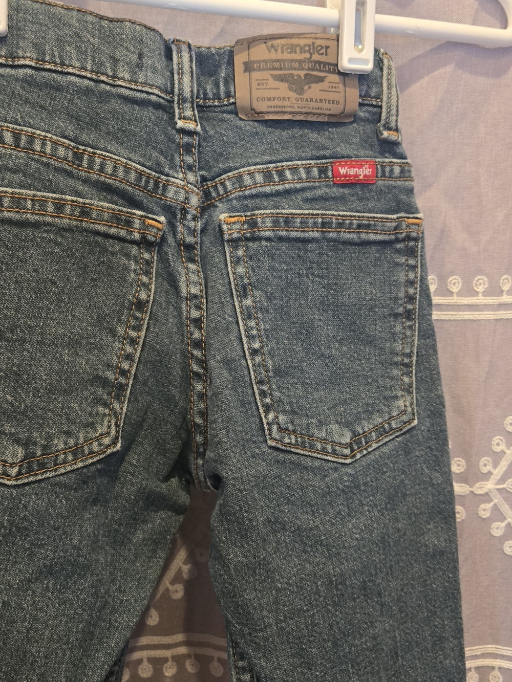 Wrangler Kid’s Classic Blue Jeans - Mid Wash 8 Slim